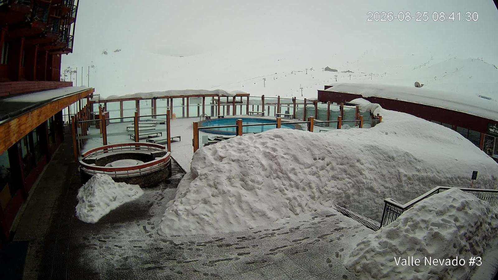 Webcam Valle Nevado: Vista Piscina