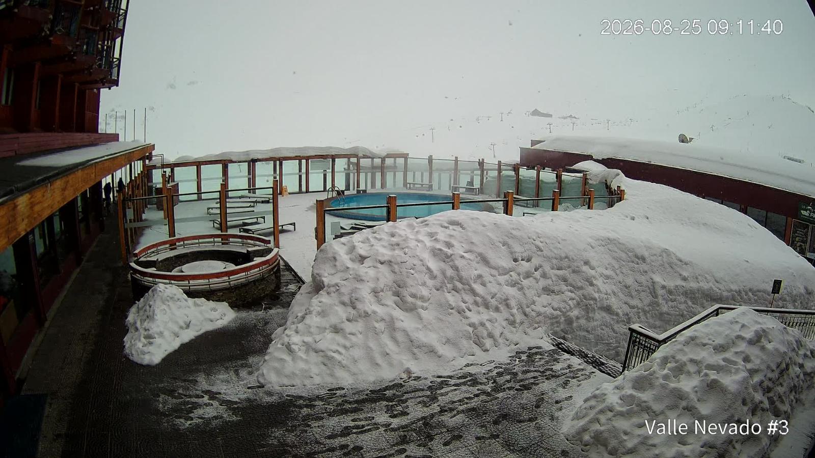 Webcam Valle Nevado: Vista Piscina