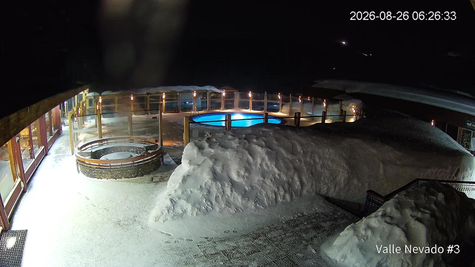 Webcam Valle Nevado: Vista Piscina
