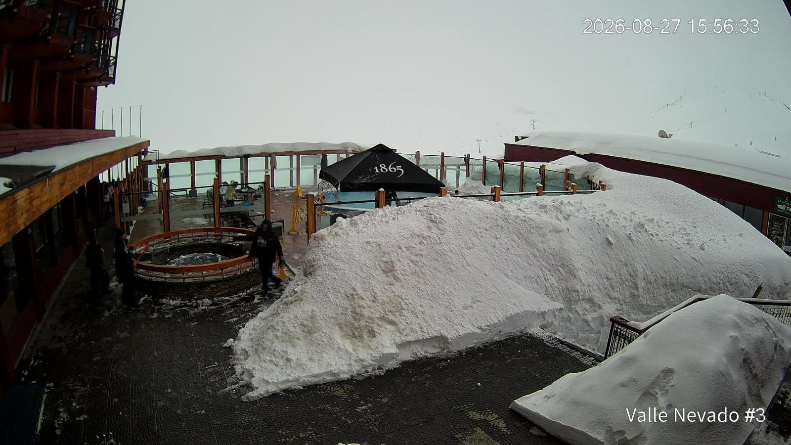 Webcam Valle Nevado: Vista Piscina