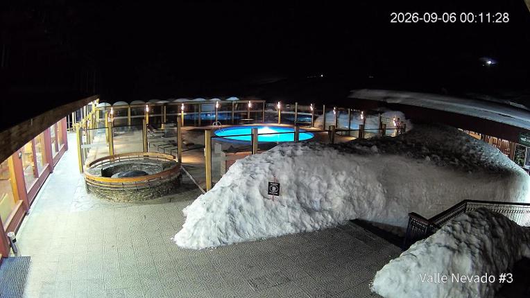 Webcam Valle Nevado: Vista Piscina