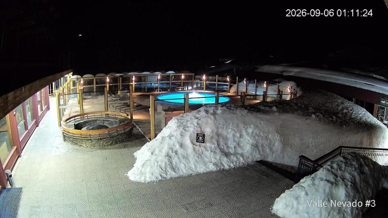 Webcam Valle Nevado: Vista Piscina