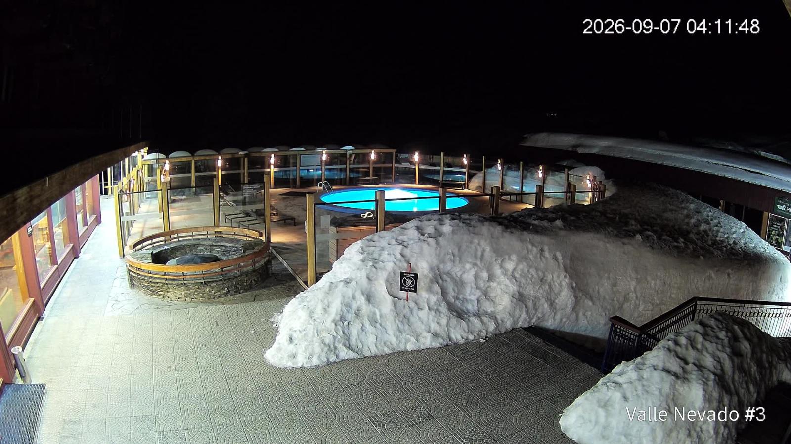 Webcam Valle Nevado: Vista Piscina
