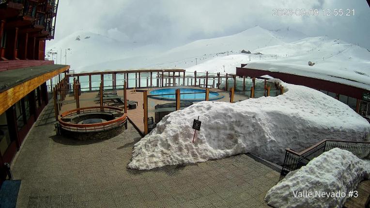 Webcam Valle Nevado: Vista Piscina