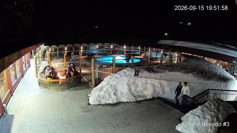 Webcam Valle Nevado: Vista Piscina