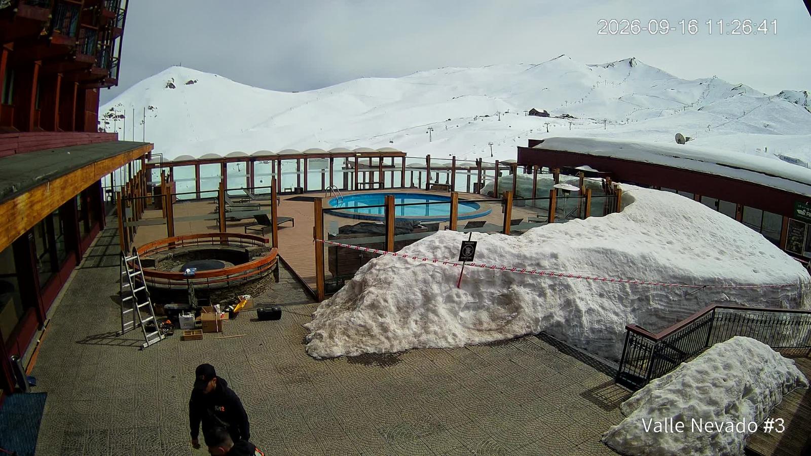 Webcam Valle Nevado: Vista Piscina
