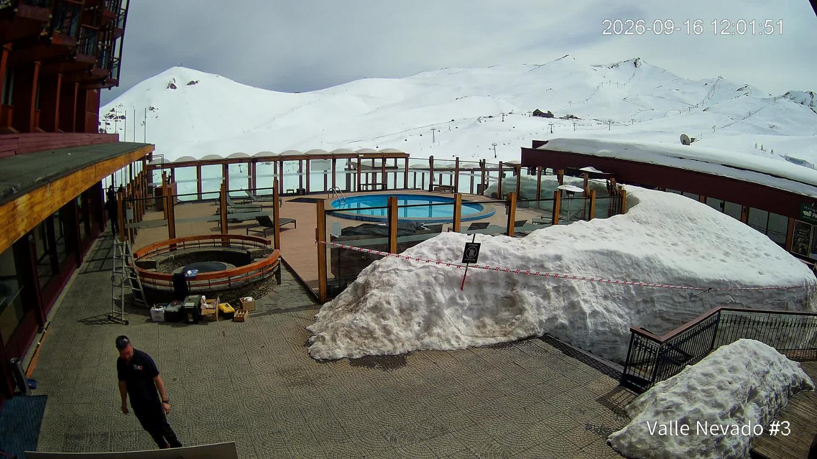 Webcam Valle Nevado: Vista Piscina