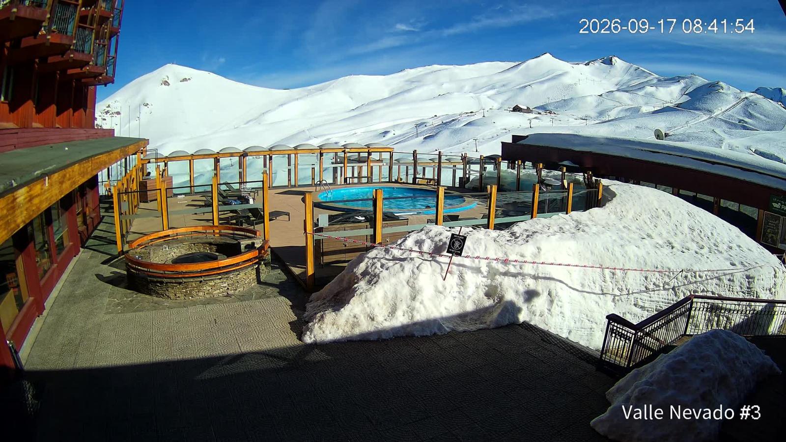Webcam Valle Nevado: Vista Piscina