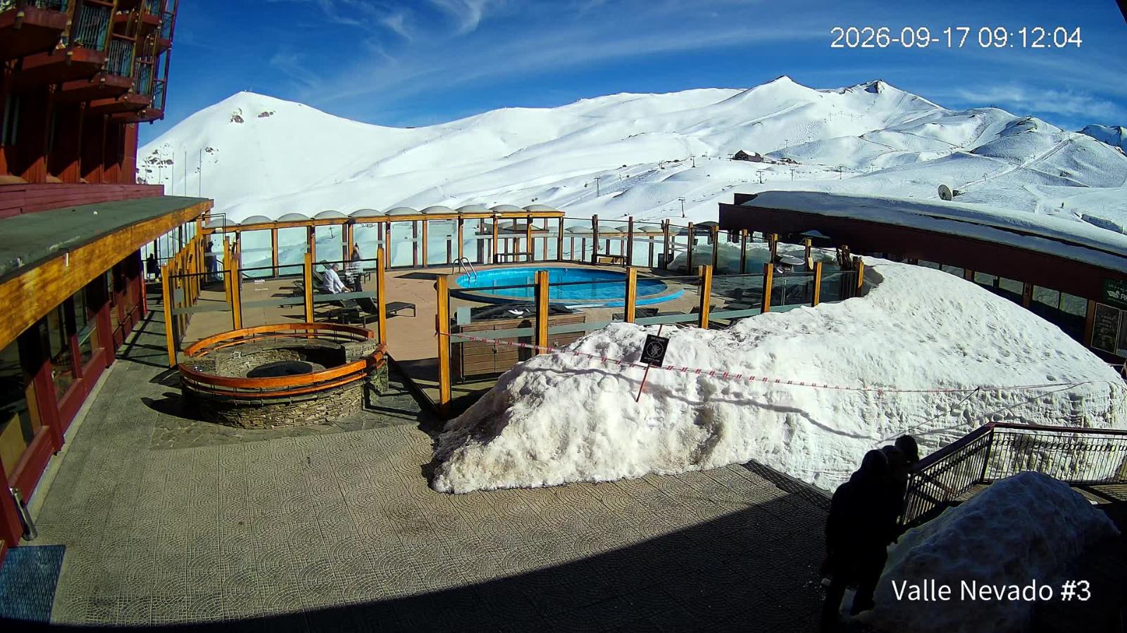 Webcam Valle Nevado: Vista Piscina