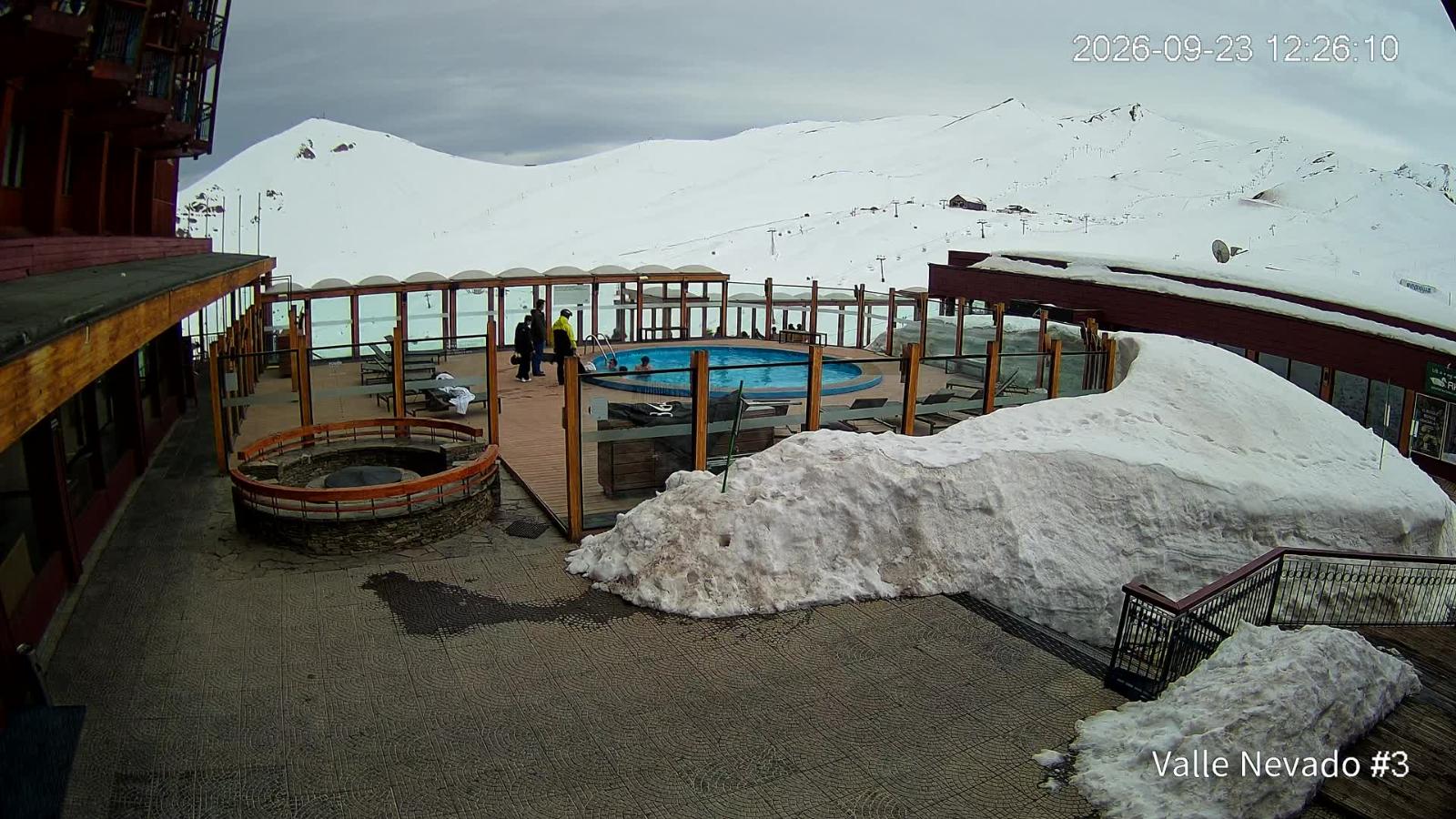 Webcam Valle Nevado: Vista Piscina
