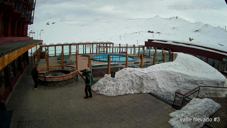 Webcam Valle Nevado: Vista Piscina