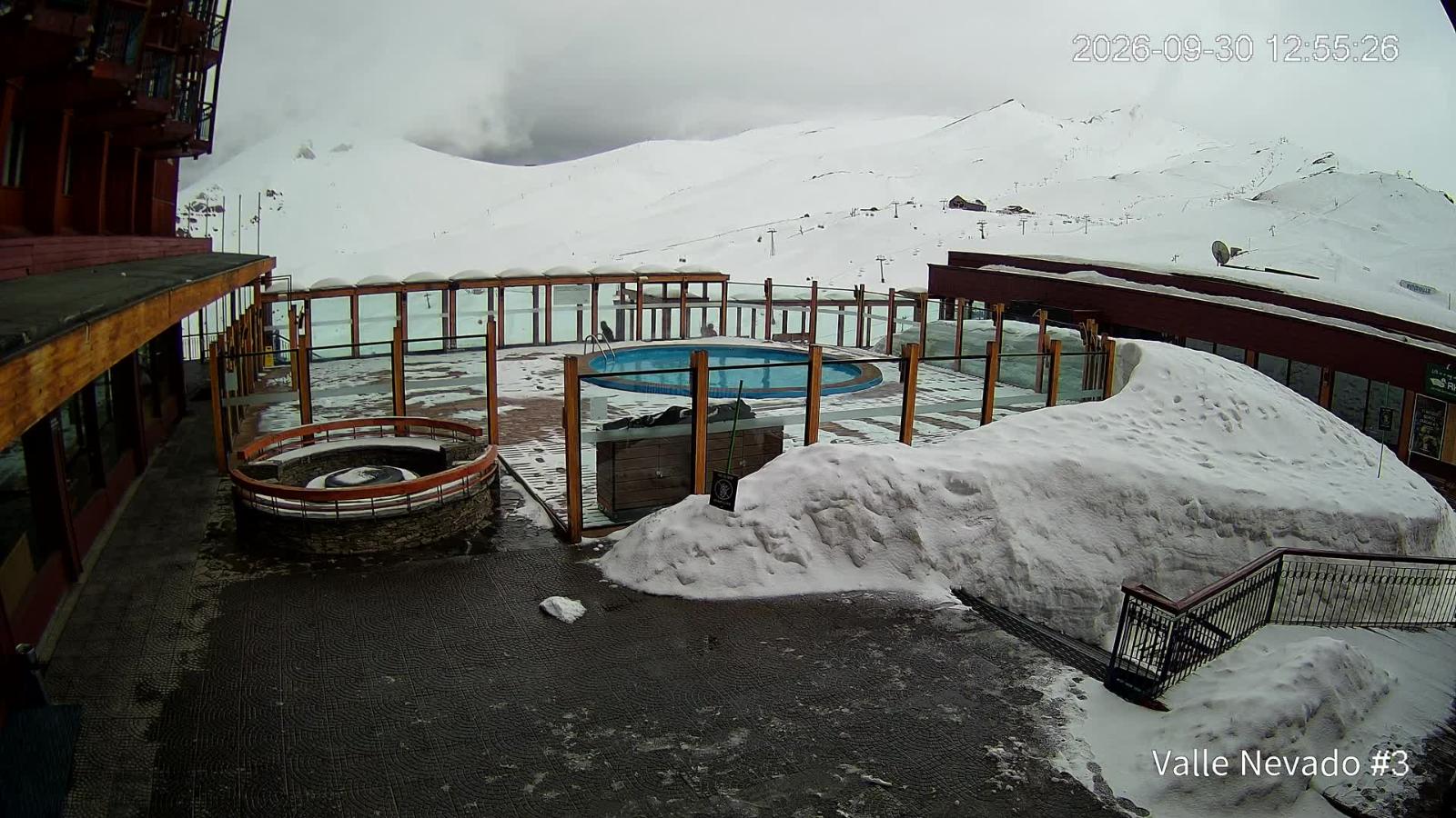Webcam Valle Nevado: Vista Piscina