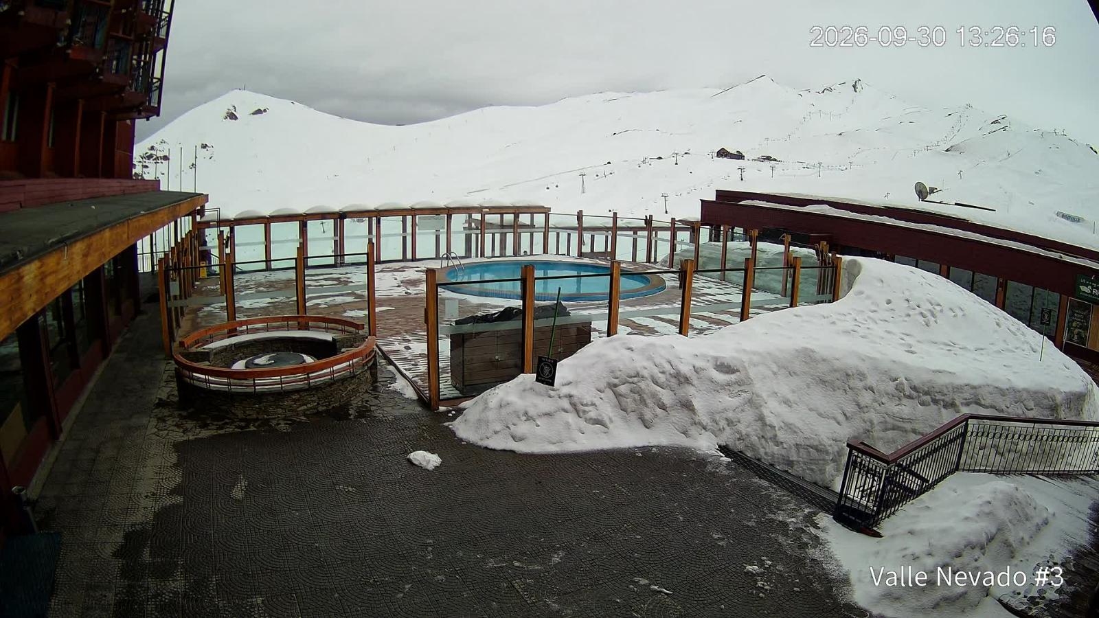 Webcam Valle Nevado: Vista Piscina