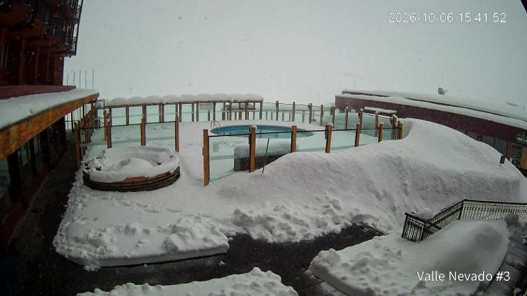 Webcam Valle Nevado: Vista Piscina