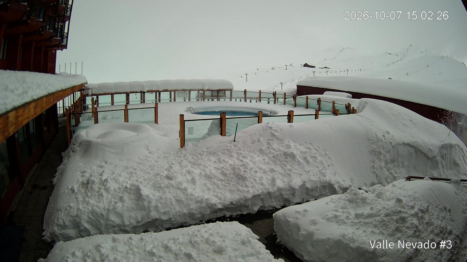 Webcam Valle Nevado: Vista Piscina