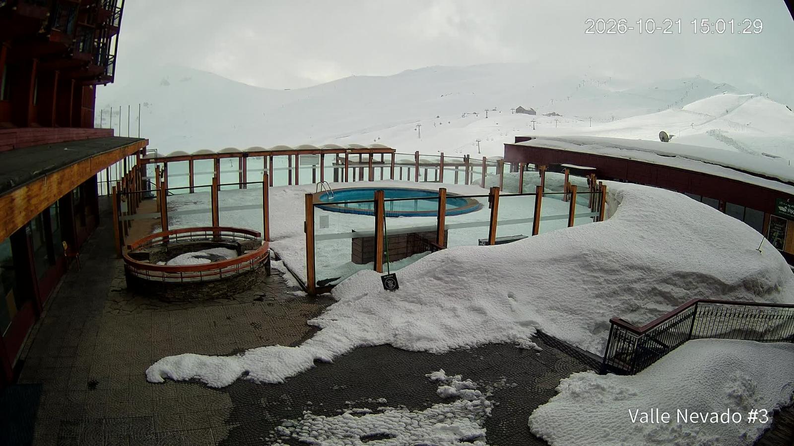 Webcam Valle Nevado: Vista Piscina