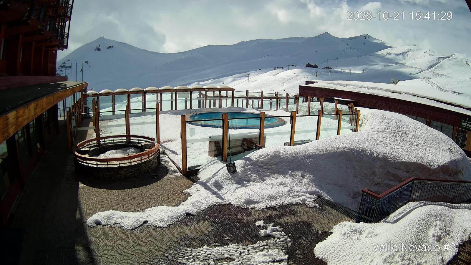 Webcam Valle Nevado: Vista Piscina