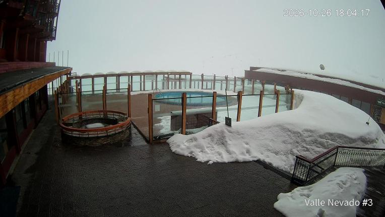 Webcam Valle Nevado: Vista Piscina