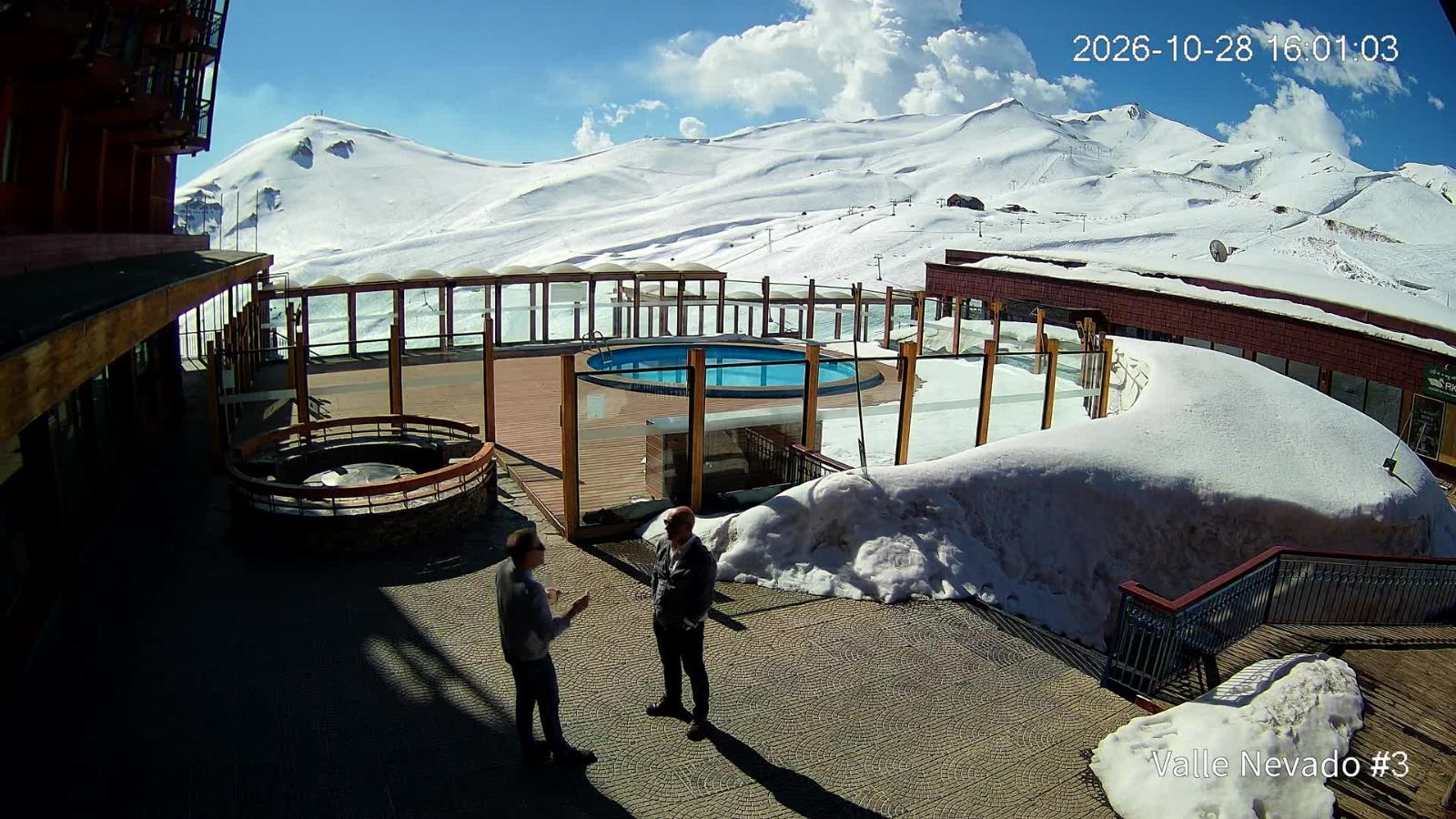 Webcam Valle Nevado: Vista Piscina