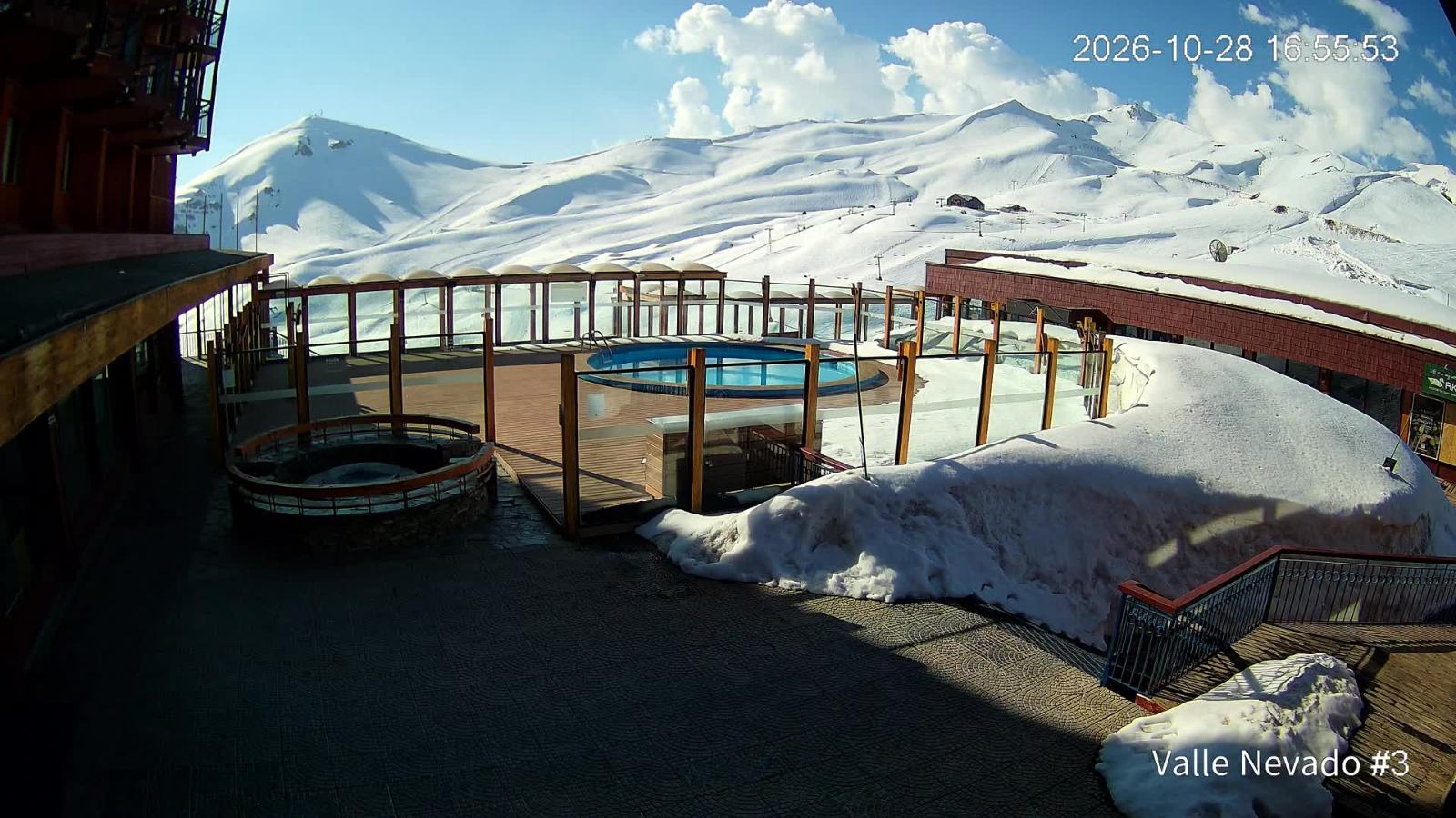 Webcam Valle Nevado: Vista Piscina