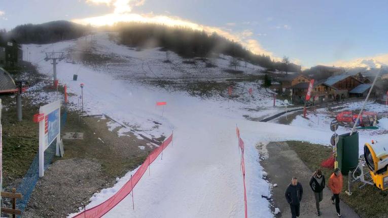 Webcam la Plagne: Montchavin - Front de neige